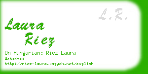 laura riez business card